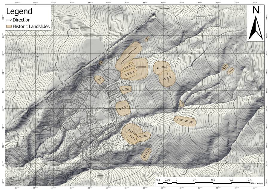 Landslide Map Bello Oriente Landslide Map Bello Oriente
